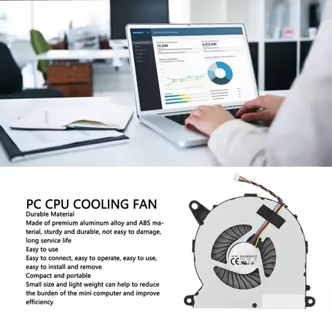 Desktop CPU Cooling Fan BSC0805HA‑00 Replacement 5V 0.6A Lightweight PC CPU Cooling Fan 4 Pin for NU