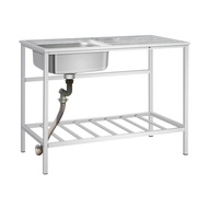 Stainless Steel Kitchen Sink / Single Bowl Sink / Single Drainer / Dish Rack / Kitchen Organizer
