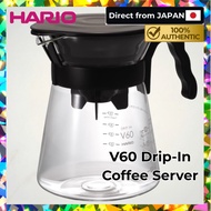 [HARIO] V60 Drip-In Coffee Dripper Server Set 2 Cup VDIR-02-B[Direct From Japan]

