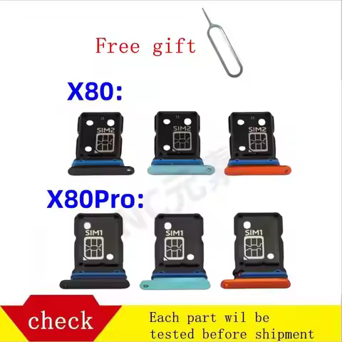 SIM Card Tray:Replacement for VIVO X80 X80Pro X80Pro+ V2183A -Quality Perfect Fit Sim Card Holder Sl