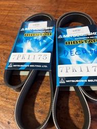 สายพานหน้าเครื่อง ISUZU DECA 360 ยี่ห้อmitsubishi 7PK1190 7PK1175