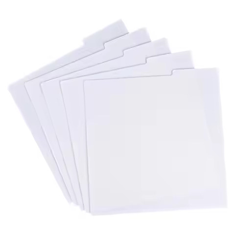 5PCS Classification Card Alphabet Index Card Record Divider For Record CD Sorting Sign Writing Plate