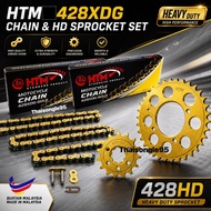 KRISS100 428 SPROCKET SET GOLD HTM 428 CHAIN SPROCKET SET CT110 RK RKM NTN NGK HIRERV 2T 400 NTN SKF