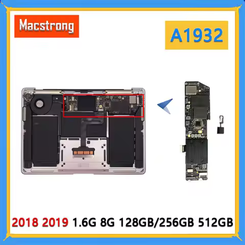 A1932 Motherboard 820-01521-A for Macbook Air 13.3” A1932 Logic Board with Touch ID Core i5 1.6 GHz 