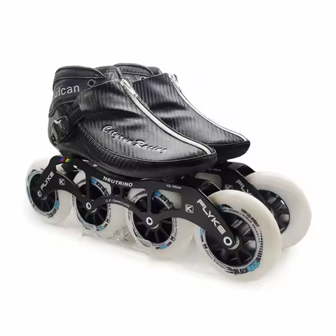 Zip CITYRUN Vulcan 6-layer Carbon Fiber Inline Speed Skates Shoes White Black Blue Red 4 Wheels 90mm