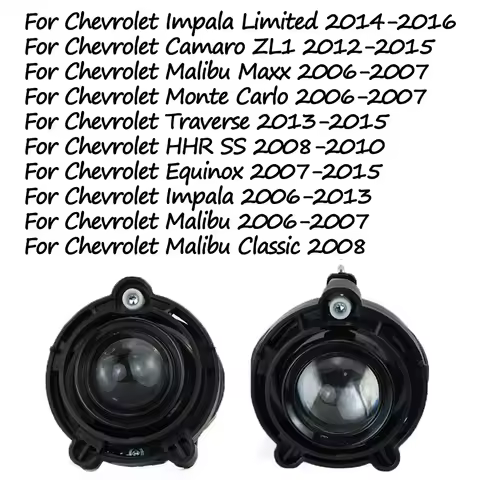 For Chevrolet Camaro ZL1 Equinox Malibu Impala Monte Carlo Traverse HHR SS Fog Lamp Front Bumper Ant