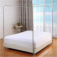 Canopy Frame for Bed, Mosquito Net Bracket Four Corner Bed, Stainless Steel Thicken Spiral Bed Stand Post, Fit for Twin/Full/Queen/California King/King Size Bed (Color : 22mm, Size : 2x2.2