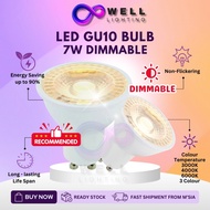 GU10 Mentol LED GU10 3 Warna Dimmable GU10 LED Bulb 7W Lampu Spotlight Eyeball Track Light 3 Colour 