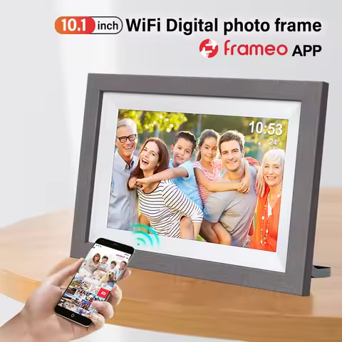 Frameo 10.1-inch digital photo frame intelligent WiFi digital photo frame, 1280x800 IPS touch screen