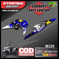 Beat deluxe Motorcycle striping sticker 2020 2021 sticker Stickers Stickers pariasi Accessories modif Modification racing resing Motorcycle honda list Variation beat new deluxe kerem Plain Simple anti-Fade m329 u328