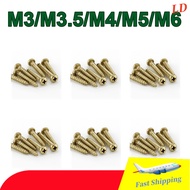 H68 Brass Cross Round Head Self-Tapping Copper Screws Furniture Self-Tapping Wood Screws M3/M3.5/M4/