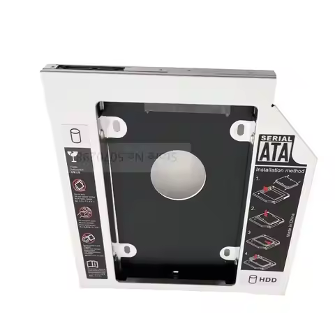 12.7mm 2nd Secondary 2.5 Hard Drive Optical bay Caddy Bracket for Dell Inspiron M5010 N5010 N7110 N7