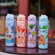 800ml Botol Air Capybara Tahan Sejuk Kid Water Bottle Kids Bottle Straw Tumbler Botol Air Budak