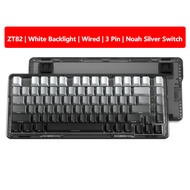 【จัดส่งภายใน 3 วัน】 ZIFRIEND ZT82 82คีย์ปะเก็นไร้สายคีย์บอร์ดแบบกลไกแบบมีสาย/บลูทูธ/2.4G 3โหมดคีย์บอ