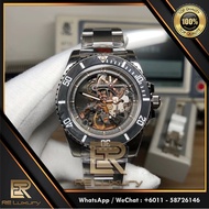 [TOP QUALITY] 0YSTER PERPETUAL ARTISANS DE GENEVE  904L SKELET DIAL 3130 MEN WATCH AUTOMATIC JAM TAN