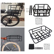 [P Prettyia] Rear Wheel Carrier, Bicycle Basket, Adult Bicycle Basket, Metal Luggage Carrier, Pet Ca