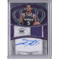 2017/18 Panini Crown Royale RJA-DAF De'Aaron Fox Jersey Autograph RC /199