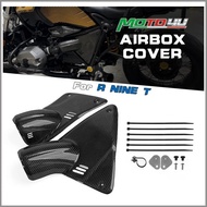 Penutup Kotak Udara Motosikal Serat Karbon Sebenar Pelindung Kotak Udara Fairing Berkilat Untuk BMW 
