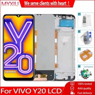 Original 6.51" For Vivo Y20 LCD Display Touch Screen With Frame Digitizer Assembly Replacement For V