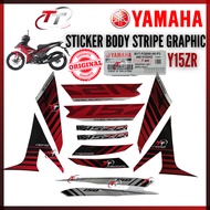 YAMAHA Y15ZR V1 Y15 STRIPE BODY STICKER GRAPHIC COMPLETE SET MERAH RED ROBOT B17-FG000-00-P3