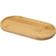 1 khay gỗ tre, khay đựng đồ nhà bếp, khay gỗ, khay chữ nhật, khay hình bầu dục dài, đĩa lót chậu cây