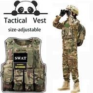 Children's Bulletproof Clothing Tactical Vest Camouflage Tactical Vest Third-Level Armor Multifuncti