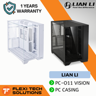 Flexi Tech LIAN LI PC-O11 VISION PC Desktop Casing - Black / White / Black Chrome