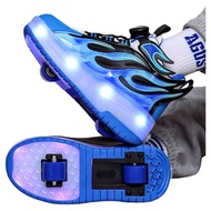 Children Runaway Shoes Four-Wheel Deformation Girls Luminous Roller Skate Shoes Children's Toys Male