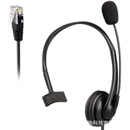 Lightweight Headset Call Center Headset RJ9 Crystal Head Phone Customer Service Headset