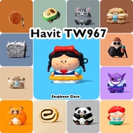【In Stock】For Havit TW967 Casing Case Soft Silicone Earphone Case Cartoon Innovative NO.4