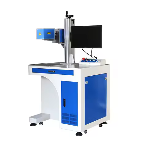 Cabinet Fiber Laser Marking Machine 30W 50W 100W Cabinet LightBurn EZCAD for Metal Steel Aluminum In