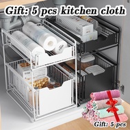 Kitchen storage drawer rack/Cabinet Organiser Rack/Desktop Organiser