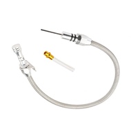 Firewall Mount Flexible Braided Transmission Dipstick Stainless Steel Tube Compatible for GM 4l80e 4