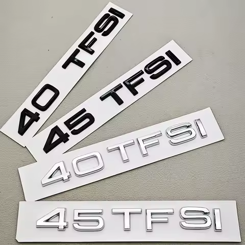 For Audi 40 TFSI A3 A4 A5 Q3 Q5 45 TFSI A4 A5 A6 A7 Q5 Q7 Q8 Exterior Accessories ABS Car Letters Re