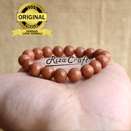 Gelang Batu Akik Pasir Emas ASLI Natural Alam Kalimantan untuk Pria dan Wanita Unik Langka