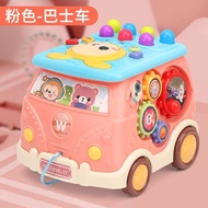 Fun Bus Whack-a-Mole Childrens Multifunctional Educational Early Learning Hand Drum Music Baby Story