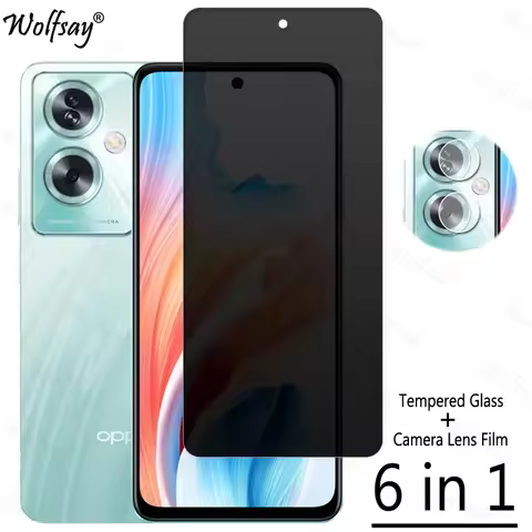 Privacy Screen Protector For Oppo A79 5G Anti-Spy Tempered Glass For Oppo A79 5G Camera Lens Film Gl