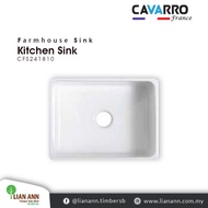 CAVARRO Fireclay Farmhouse Sink CFS241810