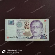Uang Kuno Singapore Millenium Year 2000 $2 Dollar 1822503 No Complain