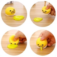 Relieve Stress Squishy Puking Egg Yolk Stress Ball With Yellow Goop