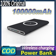 Wireless Power Bank 100000mah Fast Charging External Battery Charger Large Capacity
