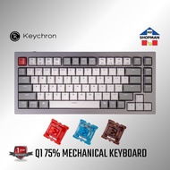 Keychron Q1 Silver Gray QMK 75% Custom Mechanical Keyboard Q1D1 / Q1D2 / Q1D3