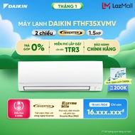 [MIỄN PHÍ LẮP ĐẶT 1TR3] - Điều hòa Daikin Inverter 2 chiều FTHF35XVMV - 1.5HP (12000BTU)