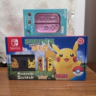 99新少玩 全套齊 港行Nintendo Switch 精靈寶可夢Let's Go!皮卡丘版 Pokemon Pikachu 比卡超版主機連Game