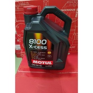 Motul 8100 X-clean 5W40 / 5W30 Synthetic Oil 5 Liters