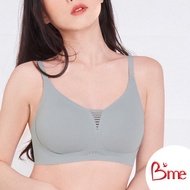 Bme (Flexi me Colletion) เสื้อชั้นในไร้โครง Level2 ฟองกลาง รุ่น ME1G19 สีดำ สีเทากลาง สีนู้ด