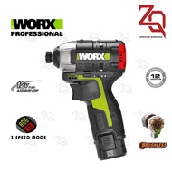 WORX WU132 1/4" HEX 12V 2.0AH BL Brushless Impact Driver - Double Battery Impact Driver