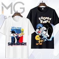 THE SYLVESTER AND TWEETY T-Shirt Naughty Cat AND Yellow Bird Centil Tshirt TWT11-20