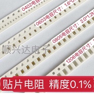 0603 0805 1206 Chip Resistance Precision Chitochi 0.1% 10 ohm 1K 10K