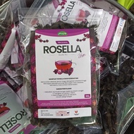 Teh Bunga Rosella Ungu Isi 100 gr Premium Quality - Teh Rosella Ungu Kering 100% Original - Teh Bung